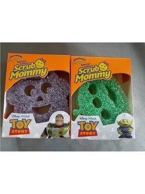 2 New Scrub Daddy Mommy Special Edition Disney Toy Story Alien & Buzz Lightyear